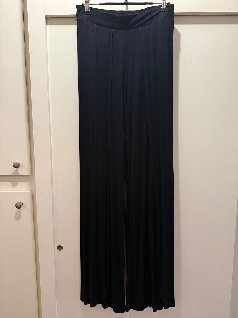 JustFab Black Wide-Leg Palazzo Trousers